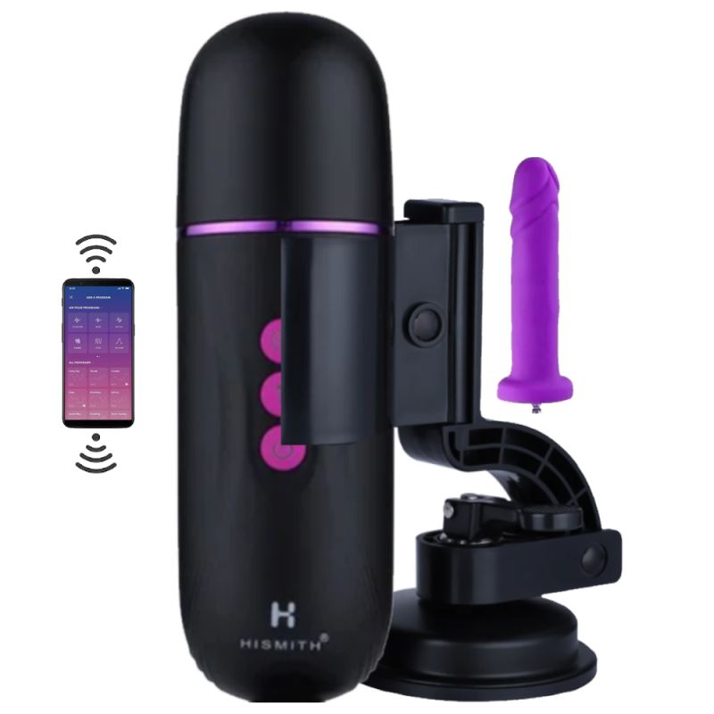 Hismith Capsule Pro Sex Machine Suction Cup Telefon Kontrollü Seks Makinesi