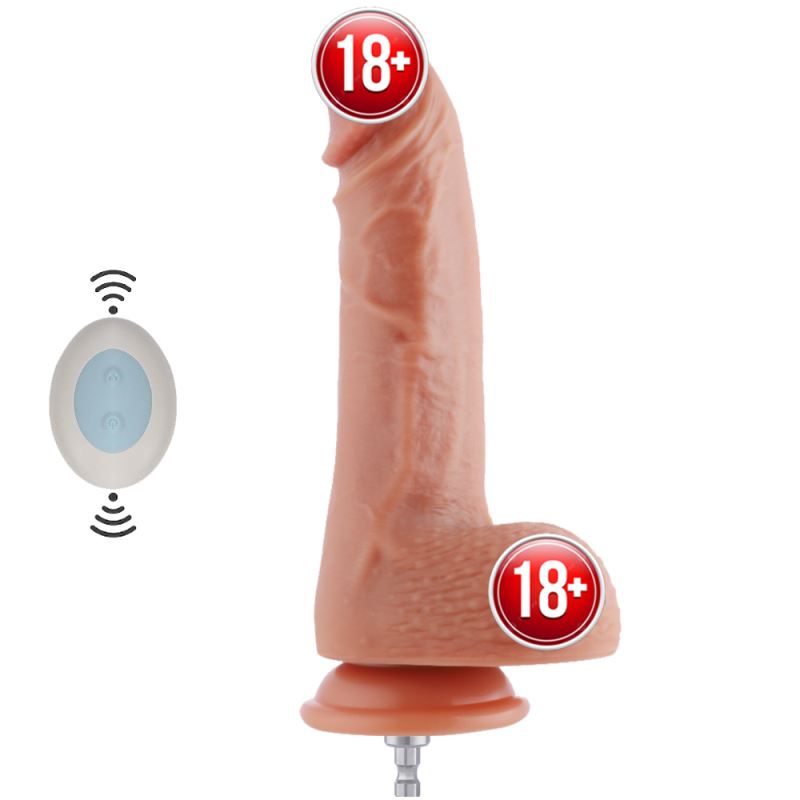 Hismith Premium Sex Machine 8 İnc Natural Doku Titreşimli Realistik Penis