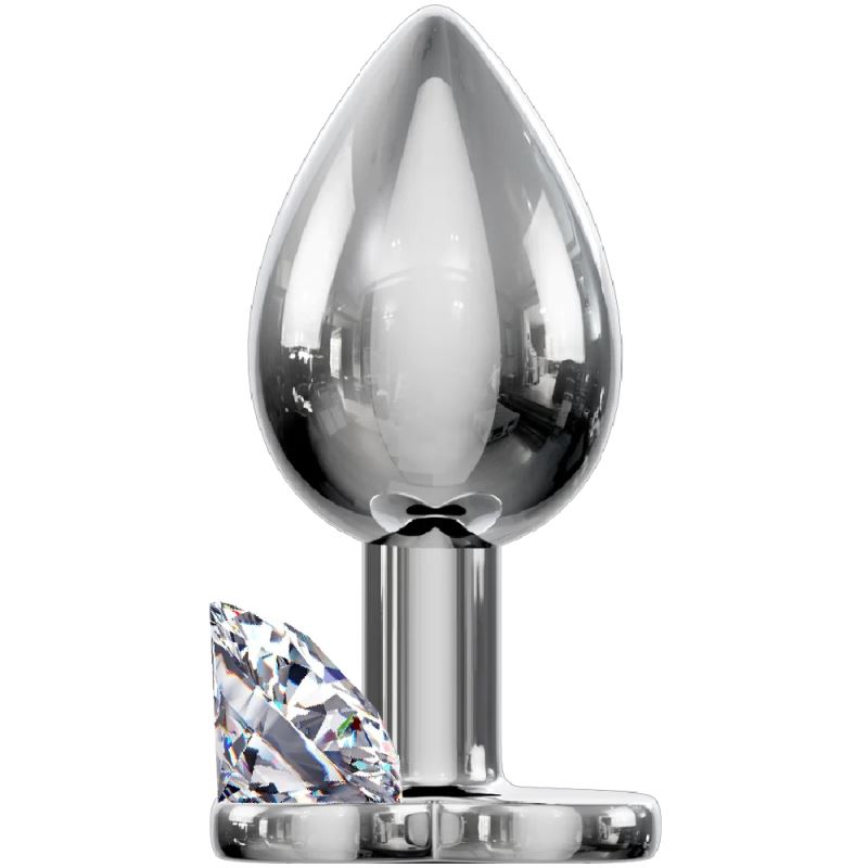 Sexual World Booty Jewellery Silver Metal Anal Plug Large-Red