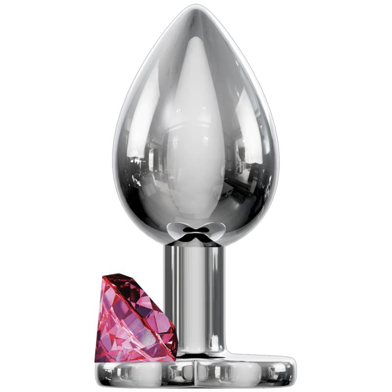 Sexual World Booty Jewellery Silver Metal Anal Plug Small-Pink