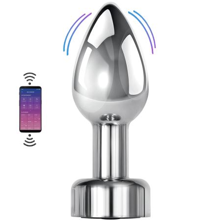 Sexual World Anal Play Telefon Uyumlu 10 Mod Metal Anal Vibratör-X Large