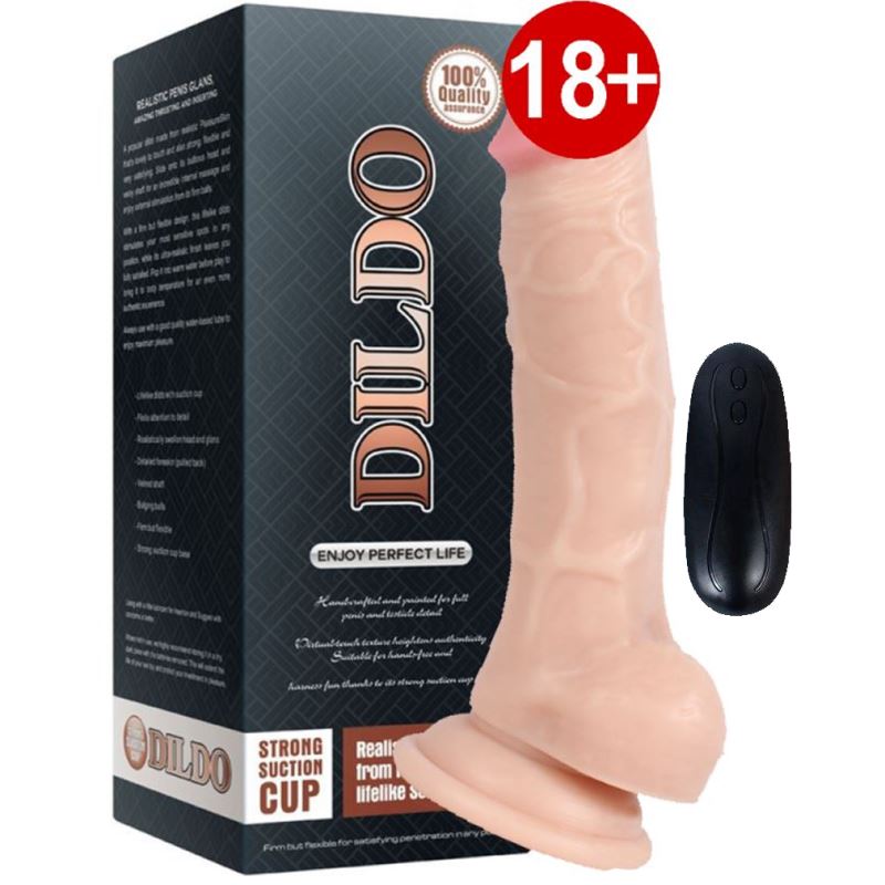 Dildo Series 10 Mod Titreşimli Realistik Penis 18 cm