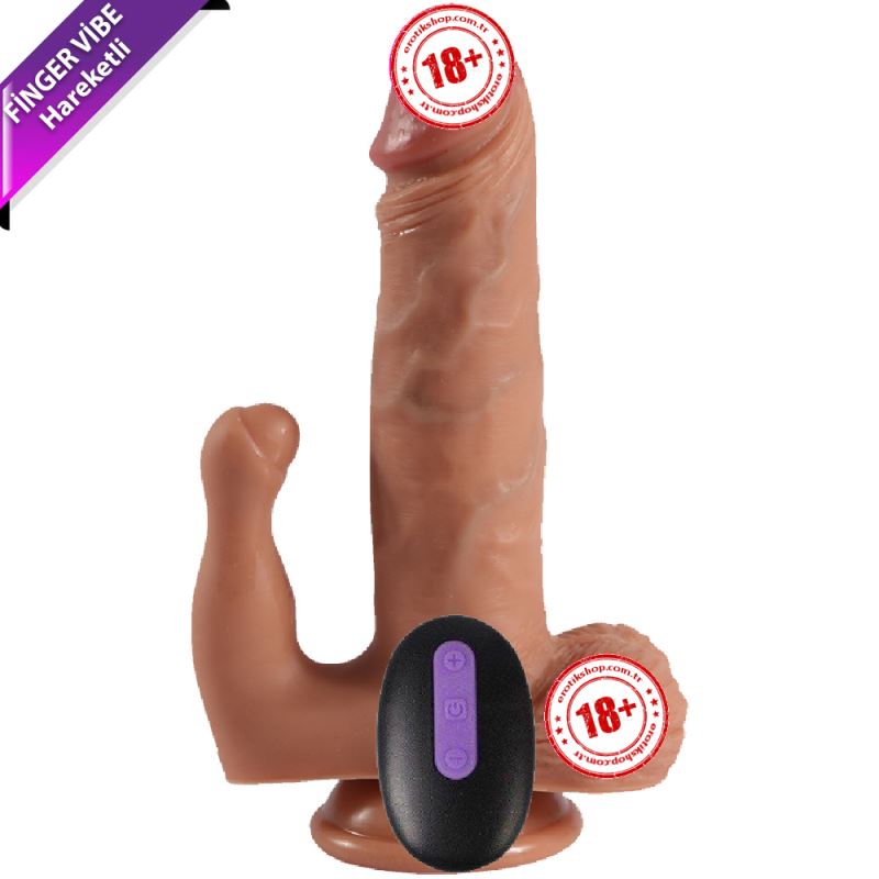 Dildo Series Brody Sallama Modlu Dual Titreşimli Realistik Penis 21.5 cm