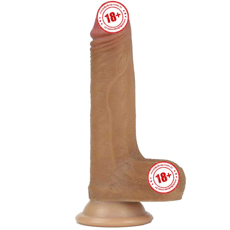 Dildo Series Çift Katmalı Gerçek Ten Dokusu Realistik Penis Model 2