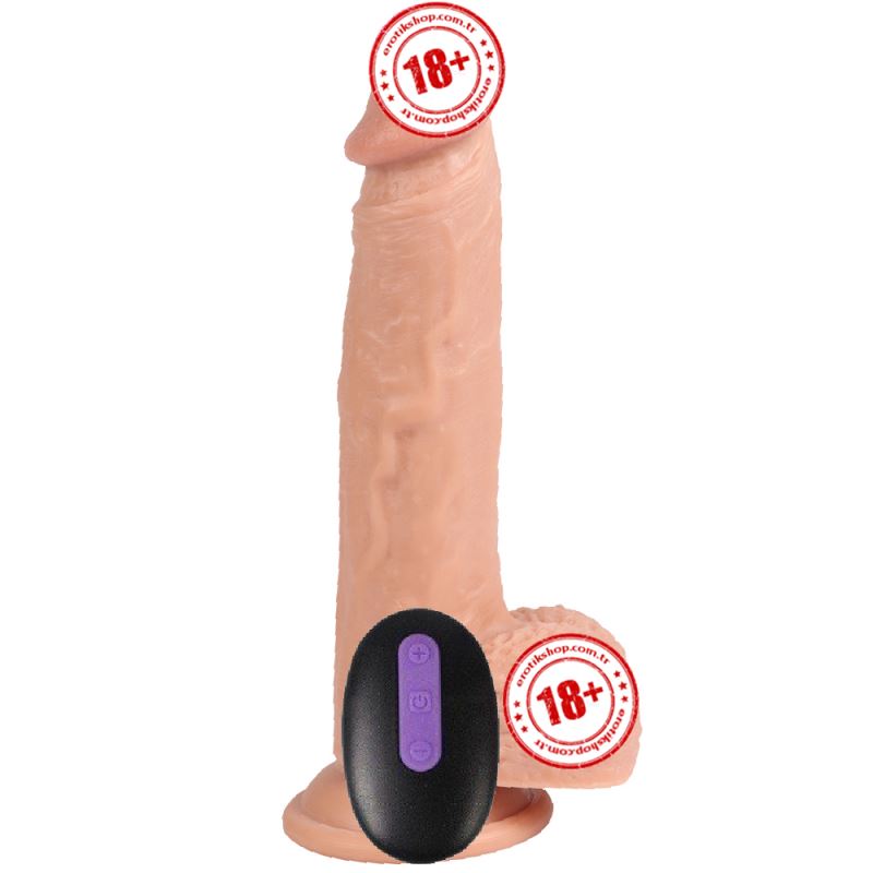 Dildo Series Dean 21 cm Uzaktan Kumanda Şarjlı Penis