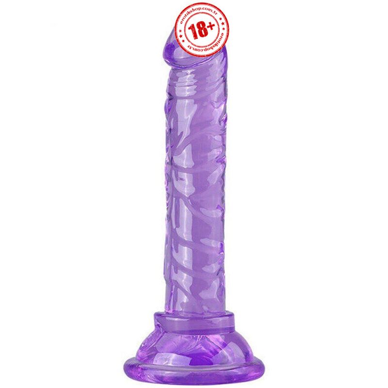 Dildo Series Purple Anal ve Vajinal Realistik Penis 14 cm XS-WBC10045