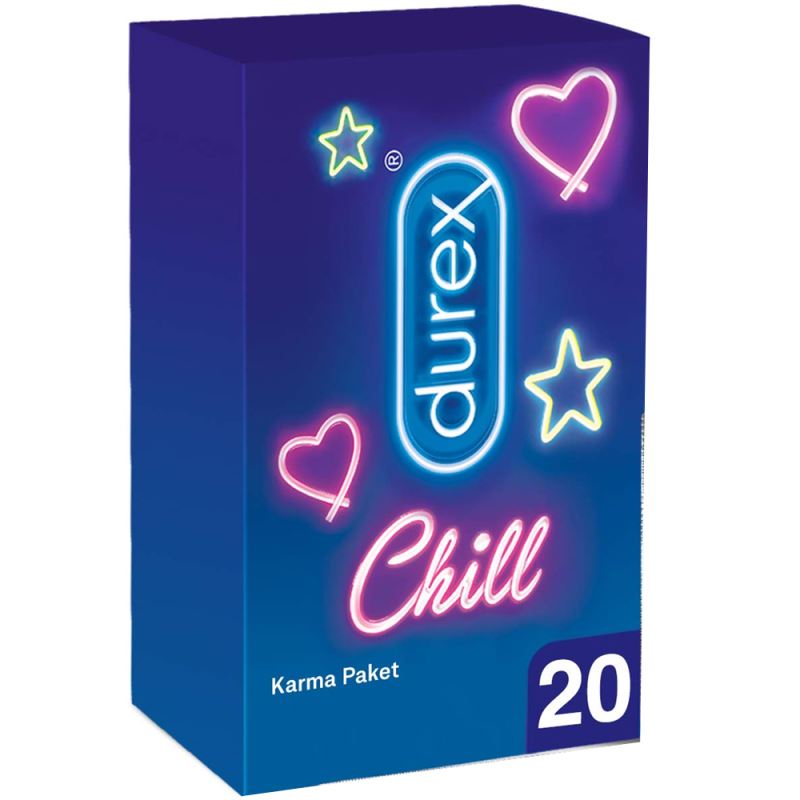 Durex Chill Karma Paket 20`li Eko Paket Prezervatif