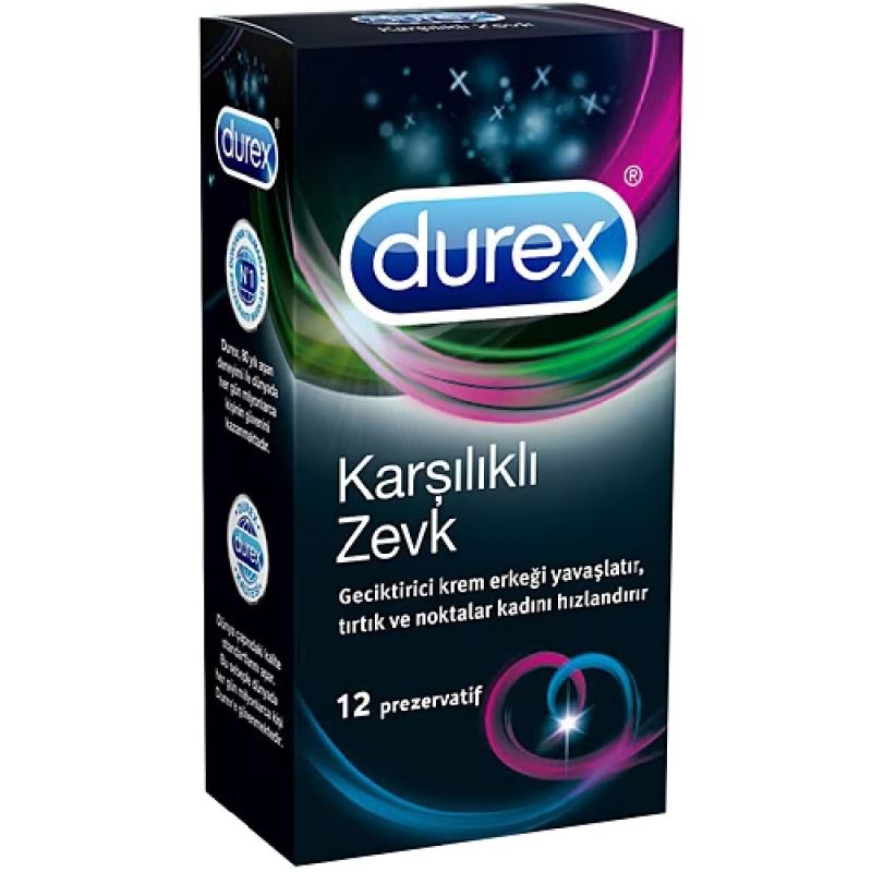 Durex Karşılıklı Zevk Geciktiricili ve Kabartmalı Prezervatif