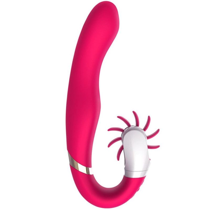 Erox Dave 2 Red Hareketli Klitoral Penetrasyon G-Stimulant Vibratör