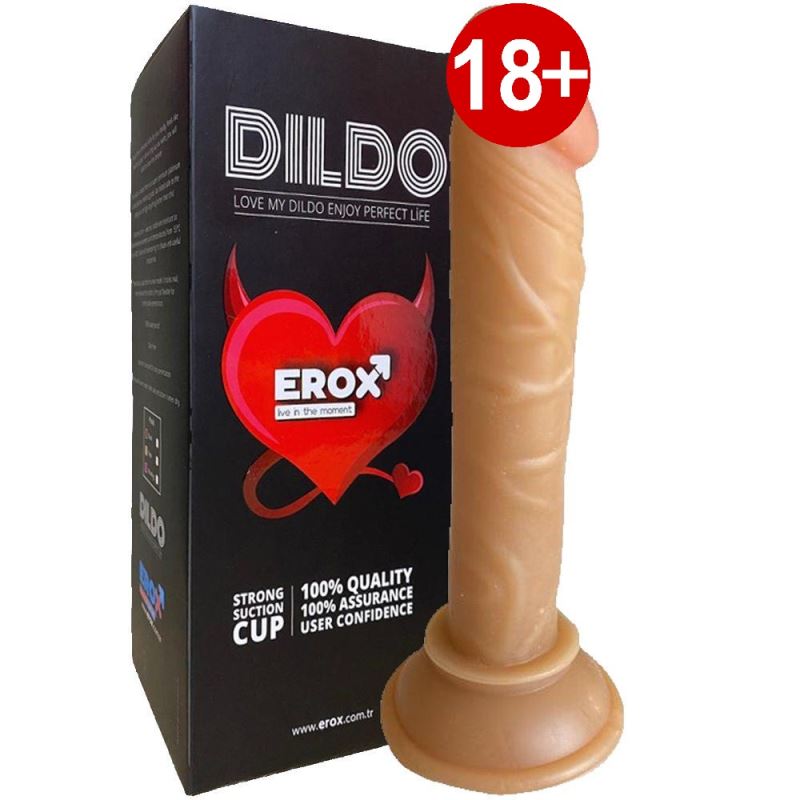 Erox Dildo Blues Yumuşak Doku Realistik Penis 14 cm