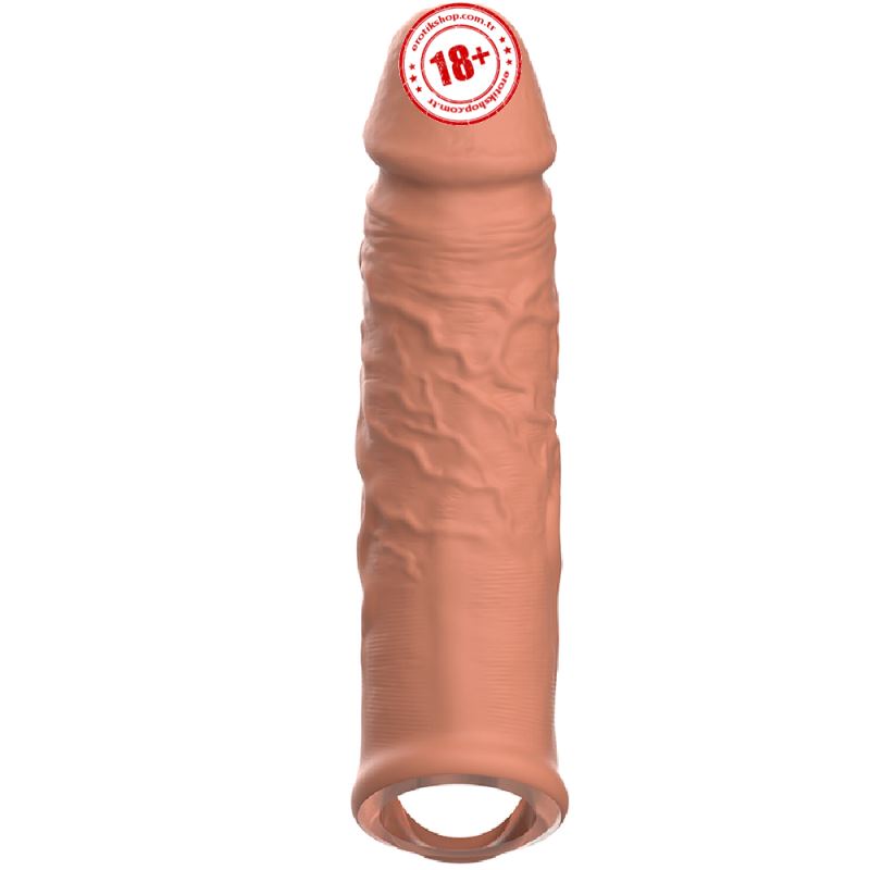 Erox Mega Enlarger Penis Sleeve Testik Destekli Penis Kılıfı
