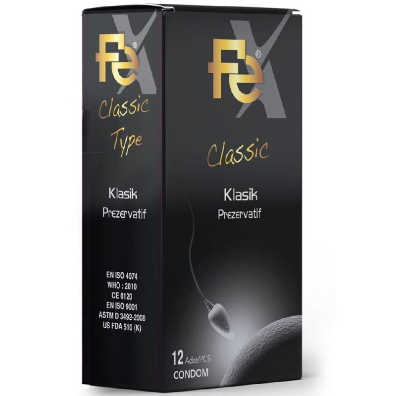 Fe Classic Condom 12 pcs Flexible Klasik Prezervatif