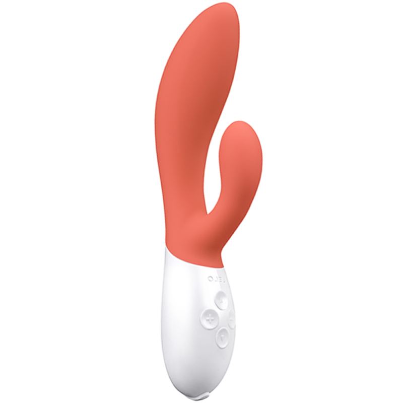 Lelo İna 3 Rechargeable Silicone Rabbit Vibratör-Coral
