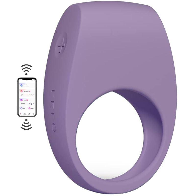 Lelo Tor 3 Vibrating Cock Ring Telefon Kontrollü Penis Halkası-Violet