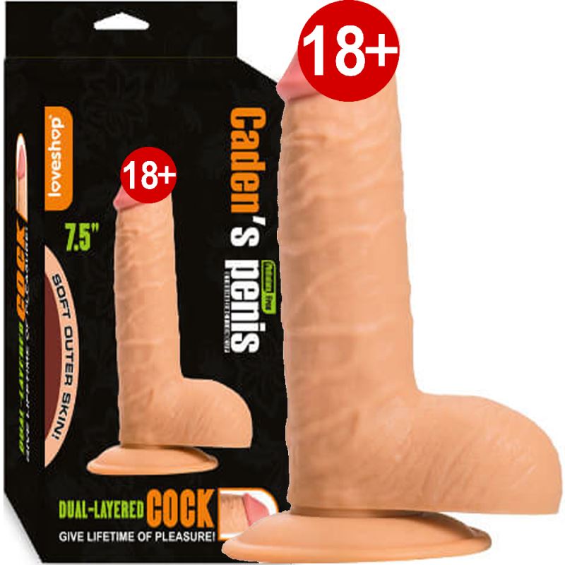 Love Shop Caden`s Penis 19 cm Eğilir Bükülür Penis