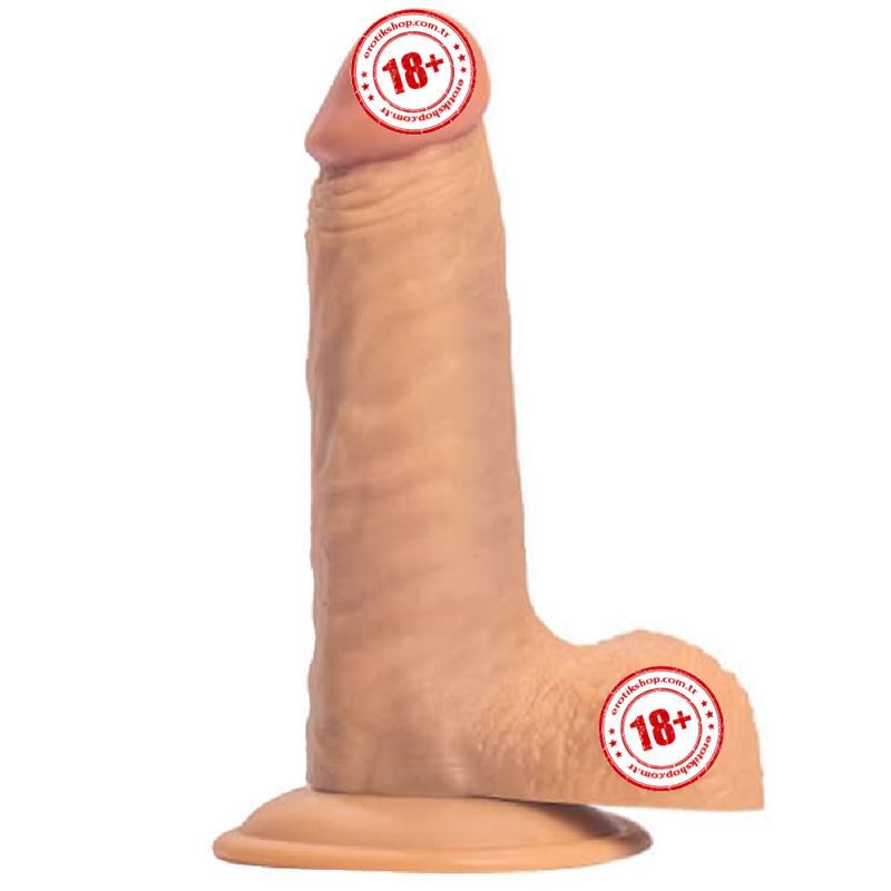 Love Shop Castiel`s 17.5 cm Flexible Realistik Penis Kemer Uyumlu Dildo