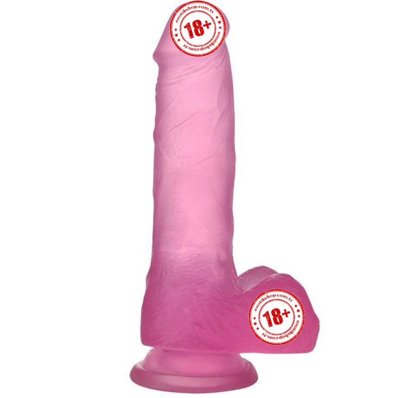Lovetoy Jelly Studs Pink Medium 17 cm Jel Dildo LV3101