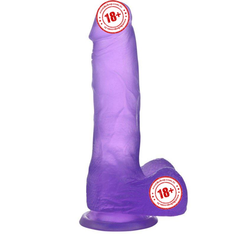 Lovetoy Jelly Studs Purple Medium 17 cm Jel Dildo LV3101