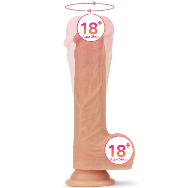 Lovetoy Nature Cock Liam Yumuşak Özel Çift Dokulu Dönebilen Hareketli  22 cm Realistik Penis