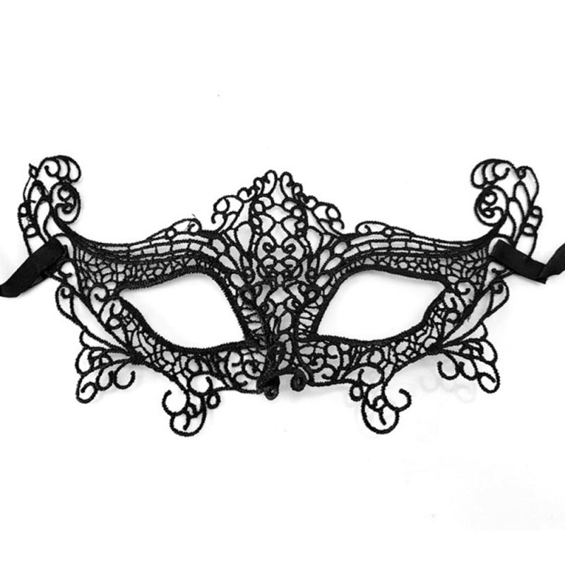 Merry See Black Lace Hallowen Mask Dantelli Göz Maskesi