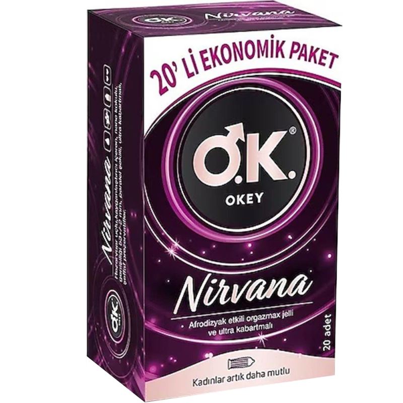 Okey Nirvana Eko Paket 20`li Orgazmax Prezervatif