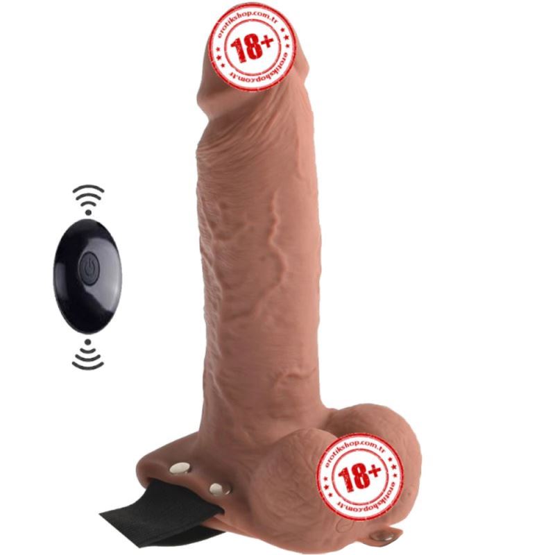 Pipedream Fetish Fantasy Hollow Rechargeable 19 cm Strap-On with Remote Control