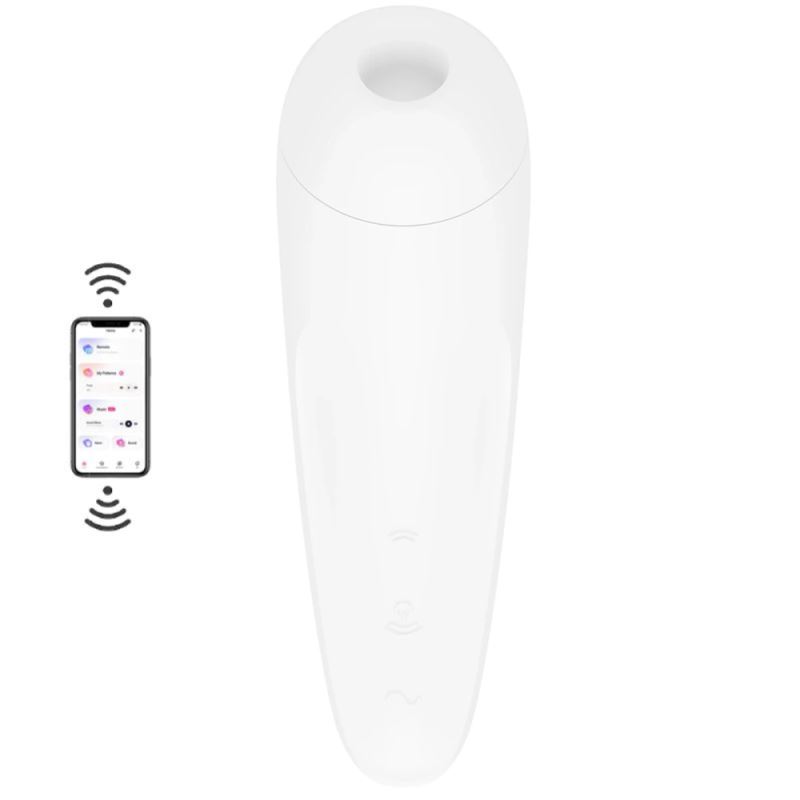 Satisfyer Curvy 2+ White Telefon Kontrollü Emiş Vibratör