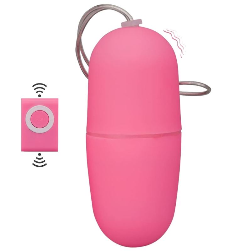 Sexual World Remote Control Egg Vibe 20 Mod Giyilebilir Mini Vibratör-Pink