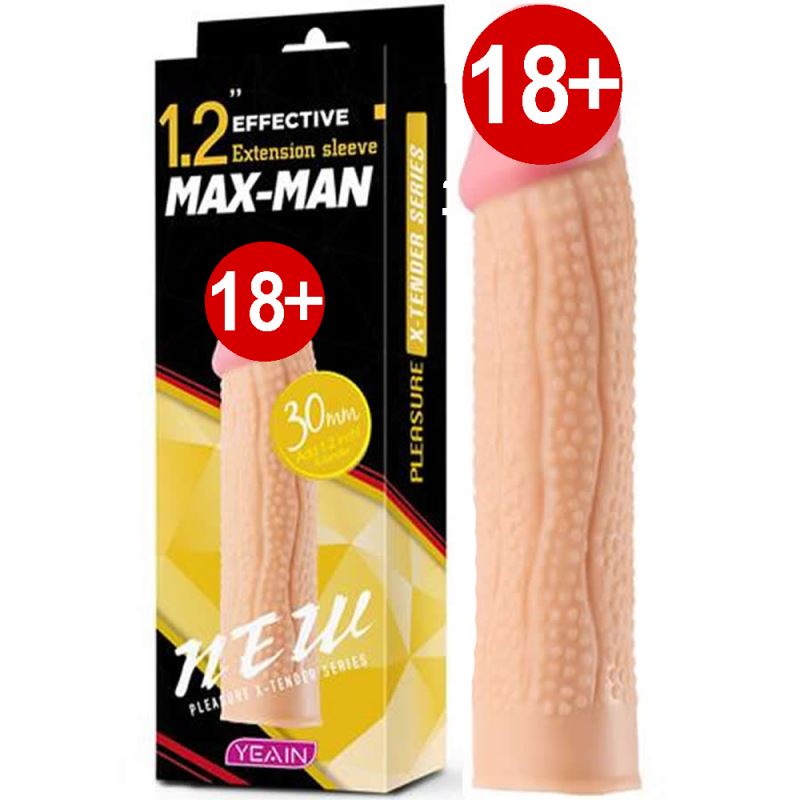 Yeain Max Man 3 cm Uzatmalı Realistik Penis Kılıfı