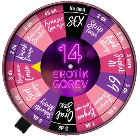 Erotica Play 14 Görev Erotik Oyun Çarkı