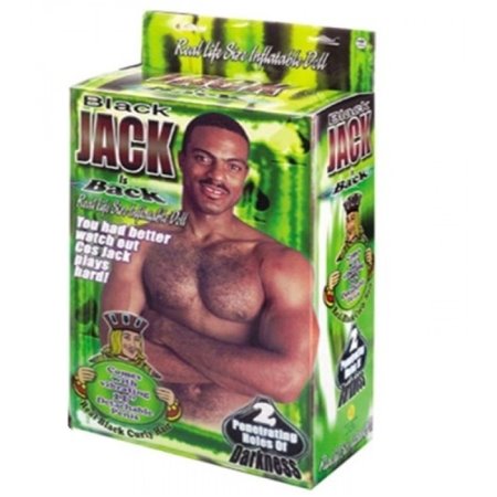 Black Jack Zenci Realistik Penisli Şişme Erkek Manken