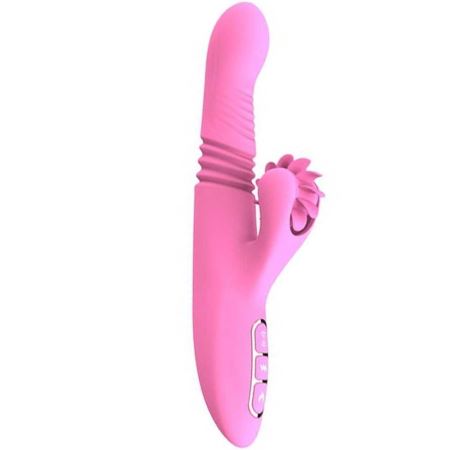 Dibe Haloy Vella Thrusting İleri Geri Hareketli Oral Seks Rabbit Vibratör