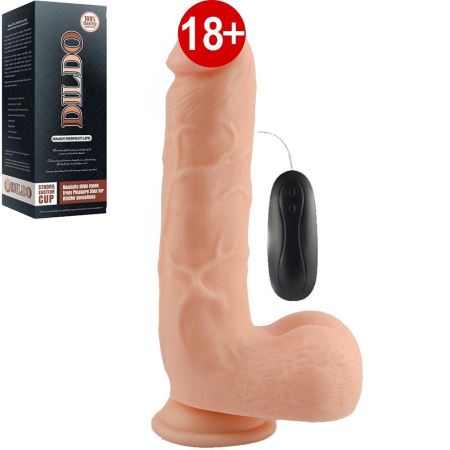 Dildo Series Adam 10 Mod Titreşimli Realistik Penis 21 cm