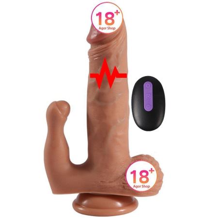 Dildo Series Brody Sallama Modlu Dual Titreşimli Realistik Penis 21.5 cm