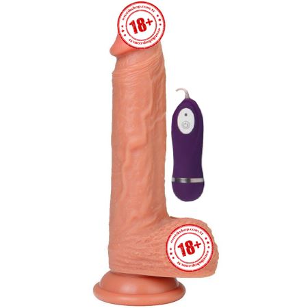 Dildo Series Dean Vibe 21 cm 10 Mod Et Doku Titreşimli Penis