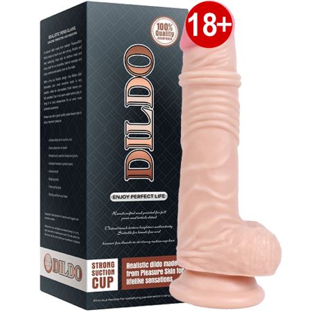Dildo Series Halka Detaylı Ekstra Penetre Realistik Penis 19 cm