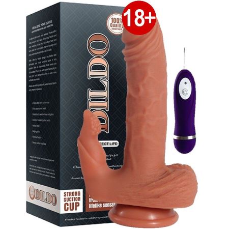 Dildo Series Julian Et Doku Klitoris Uyarıcı Titreşimli Penis 22 cm