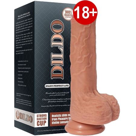 Dildo Series Mscle 20 cm Çift Katmanlı Yumuşak Realistik Penis