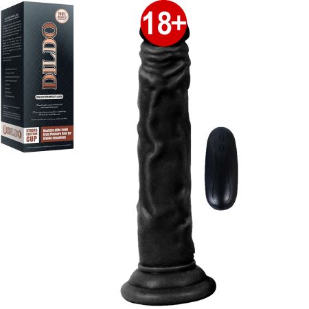 Dildo Series Naturo 18.5 cm Zenci Realistik Titreşimli Penis