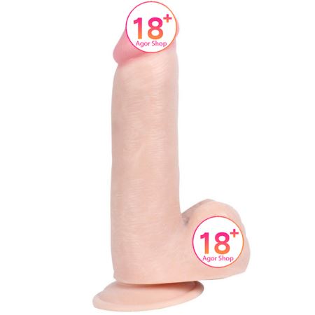 Dildo Series Pürüzsüz ve Damarsız Realistik Penis 20 cm