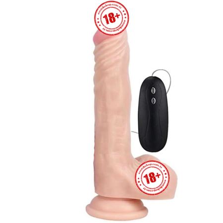 Dildo Series Yuan 21 Cm 20 Modlu Titreşimli Realistik Penis