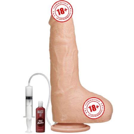 Doc Johnson Bust İt Squirting Realistik Cock Ten Fışkırtmalı Boşalmalı Dildo 22 cm