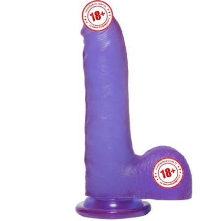 Doc Johnson Crystal Jellies Purple 18 Cm Jel Doku Amerikan Realistik Penis