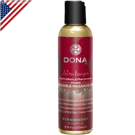 Dona Kissable Massage Oil 110 ml Çilekli Masaj Yağı