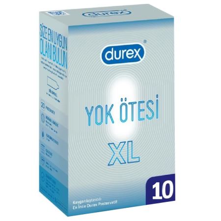 Durex Yok Ötesi XL 10`lu Paket Prezervatif Kondom