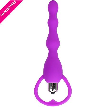 Erox Anal Fantasy Beaded Purple 10 Mod Boncuk Anal Vibratör