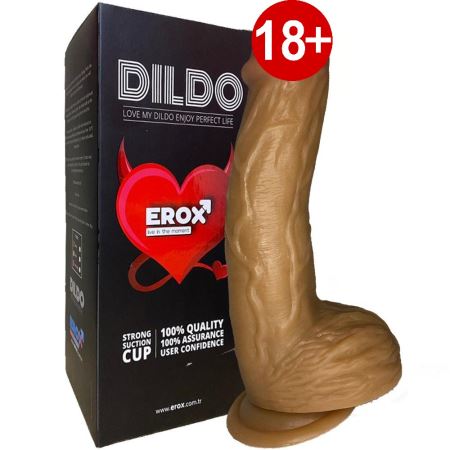 Erox Dildo Flue Yumuşak Doku Realistik Penis 25 cm