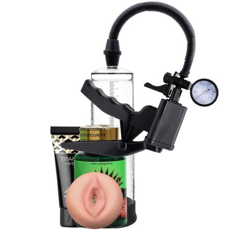 Erox Men`s Pump Dijital Göstergeli Penis Pompası ve V-Pills