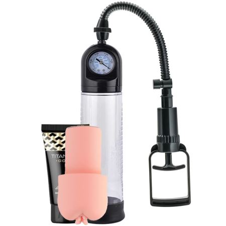 Erox Men`s Pump Dijital Penis Pompası Titan Jel ve Vajina Başlık