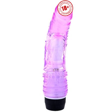 Erox Vibes Waves Purple Kademeli Titreşimli Jel Vibratör 18 cm
